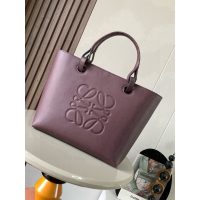 Loewe anagram shoulder shopper tote boarding cabin luggage with braided handle full package