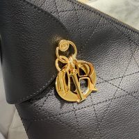 vintage Dior quilted halfmoon shoulder hobo tote underarm crikled baguette in dual size - 图片 5