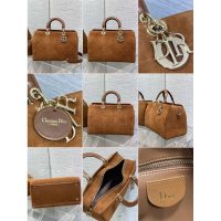 refined large Dior D-joy east-west shopper handbag travel cabin boarding luggage in lambskin - 图片 8