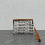 Celine canvas casual wristlet clutch versatile zipper coin pouch smartphone makeup pouch - 图片 9