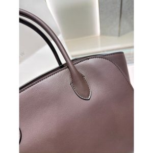 The Row Marlo 12 Tote Bag in polish saddle leather full boutique package - 图片 7