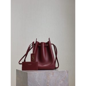 YSL canvas small drawstring buckle shoulder tote with removeable coin pouch - 图片 3