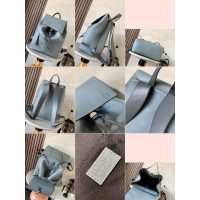 large capacity Loewe puzzle drawstring backpack color-contrast rugged hiking rucksack - 图片 6
