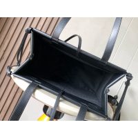 Loewe canvas cushion shopper handbag weekend getaway keepall luggage resort beach tote - 图片 8