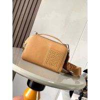 Mini Loewe double-zip Crossbody Camera smartphone Bag with jacquard wide strap - 图片 4