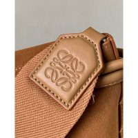 Loewe flamenco minimalist satchel shoulder crossbody flap messenger with jacquard wide strap - 图片 6