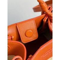 BV Small Parachute Shoulder Bag raffia-braided bucket handbag fuu boutique inclusion - 图片 9