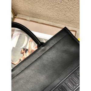 Dior large capacity leather booktote open shopper designer tote handbag resort beach bag - 图片 7