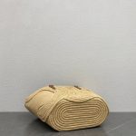 Celine raffia braided resort beach tote bag spacious shoulder shopping tote handbag with coin pouch - 图片 3
