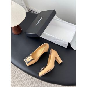 Chanel women's slip-on pump heels dressy shoes 7.5cm height size35-40