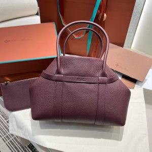 Loro Piana small Bale handbag convertible travel shopper tote with zipper coin pouch - 图片 3