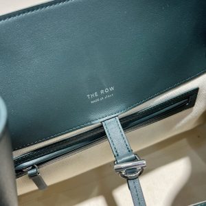 The Row Margaux 15 large capacity shopper handbag in box leather with protective feet - 图片 9