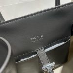 The Row Margaux 10 slouchy soft shopper handbag in box leather with protective feet - 图片 9