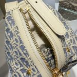 Dior D journey jacquard vintage small shoulder baguette tote - 图片 8