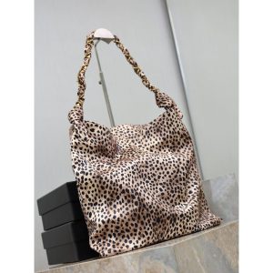 YSL Amalia large jacquard shoulder hobo tote related foldable storage handbag detatchable pouch - 图片 8