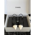 Chanel pointed flat slingback ballet daily casual leather pump summer sandal size35-40 - 图片 4