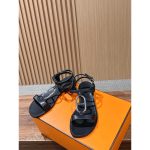 Hermes Marinella flat ankle-strap sandal with Oversized Chaîne d’Ancre size35-40 - 图片 8