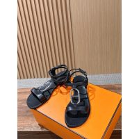 hermes woman's ankle-strap flat sandal beach shoes size35-40 boutqiue inclusion
