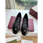 Gucci bow-detailed flat ballet boat shoes glossy capped slipon pump size35-40 - 图片 4