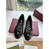Gucci bow-detailed flat ballet boat shoes glossy capped slipon pump size35-40 - 图片 4