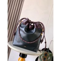 Loewe large flamenco underarm hobo tote evening party cosmetic pouch with donut chain