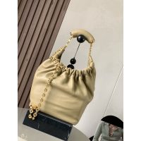 Loewe small squeeze ruched shoulder tote bag bucket handbag with signature donut chain - 图片 2