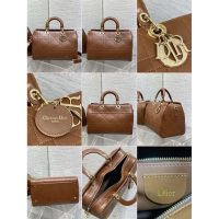 refined large Dior D-joy east-west shopper handbag travel cabin boarding luggage in lambskin - 图片 7