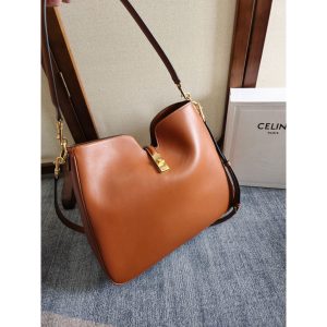 Celine large Camille 16 Soft vintage hobo tote shoulder crossbody sling bag with dual strap - 图片 4