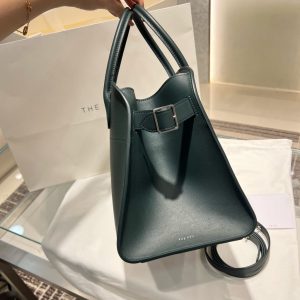 The Row Margaux 12 women's shopper handbag in box leather full boutique package - 图片 5