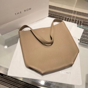 THE ROW medium N/S Park Tote minimalist open bucket handbag slouchy storage beach tote - 图片 7