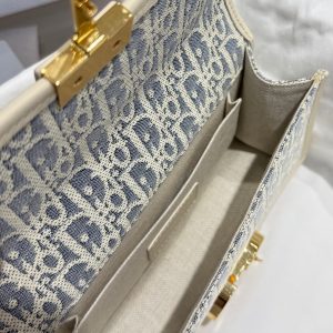 Dior Montaigne 30 east-west sling chain crossbody flap messenger in jacquard fabric - 图片 4