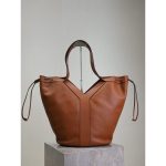 YSL Y-shape drawstring shoulder shopping tote slouchy vintage underarm hobo tote full package - 图片 6