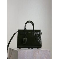YSL small Sac De Jour structured shopper handbag with removeable pouch and protective feet - 图片 4