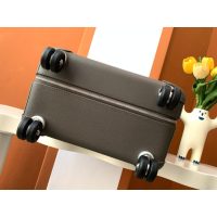 Hermes RMS telescopic cabin cargo suitcase/wheeled case in canvas and leather trim