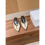 Balmain women's kitten-heel halfdrag sandal pointed casual heel mules size35-40 - 图片 2