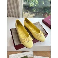 Gucci bow-detailed flat ballet boat shoes glossy capped slipon pump size35-40