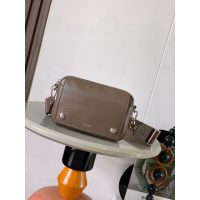 Loewe anagram pebble small flap messenger casual square camera bag with magnetic fastening - 图片 3