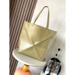 large Loewe foldable puzzle tote spacious bucket shopper handbag in various color