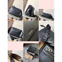 Loewe flamenco minimalist satchel shoulder crossbody flap messenger with jacquard wide strap - 图片 9