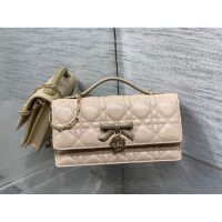 quilted Dior sling croosbody flap messenger top handle cosmetic smartphone holder clutch - 图片 6