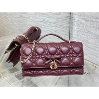quilted Dior sling croosbody flap messenger top handle cosmetic smartphone holder clutch - 图片 7