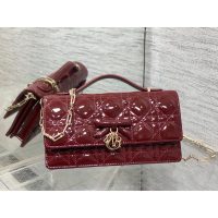 quilted Dior top handle cosmetic smartphone holder clutch sling croosbody flap messenger - 图片 6