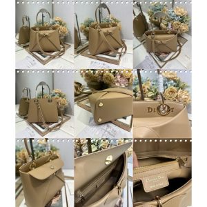 Dior cigale medium shopper designer shopper handbag structured tote with envelope silhouette - 图片 4