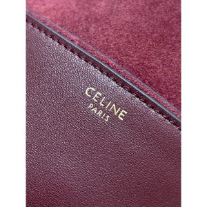 Celine triomphe halfmoon cocktail clutch stylish women's crossbody flap saddle bag magnetic closure - 图片 9