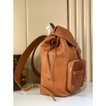 Louis Vuitton ostrich-effect rugged hiking rucksack versatile drawstring outdoor sport backpack - 图片 2