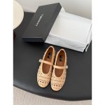 Chanel cystal-embellished Mary Jane Flat ballet pump size35-40