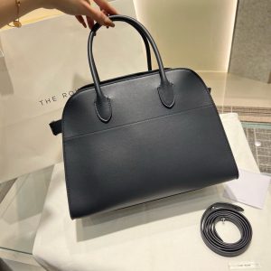 The Row Margaux 12 women's shopper handbag in box leather full boutique package - 图片 3