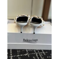 Balenciaga kitten-heel Mary Jane mules slide half drag heel sandal size35-40 - 图片 6