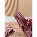 Gucci shiny block-heel slingback pump Mary Jane heel sandal 4.5cm height size35-40 - 图片 5
