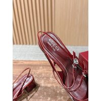Gucci shiny block-heel slingback pump Mary Jane heel sandal 4.5cm height size35-40 - 图片 5